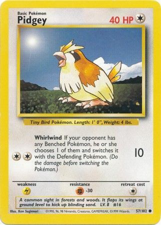 Pidgey (57/102) [Base Set Unlimited] | GnG Games