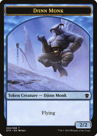 Djinn Monk Token [Dragons of Tarkir Tokens] | GnG Games