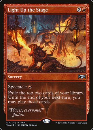 Light Up the Stage [Ravnica Allegiance Promos] | GnG Games