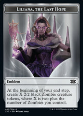 Liliana, the Last Hope Emblem // Spirit Double-sided Token [Double Masters 2022 Tokens] | GnG Games