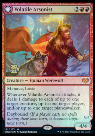 Volatile Arsonist // Dire-Strain Anarchist [Innistrad: Crimson Vow Prerelease Promos] | GnG Games