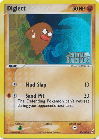 Diglett (50/100) (Stamped) [EX: Crystal Guardians] | GnG Games