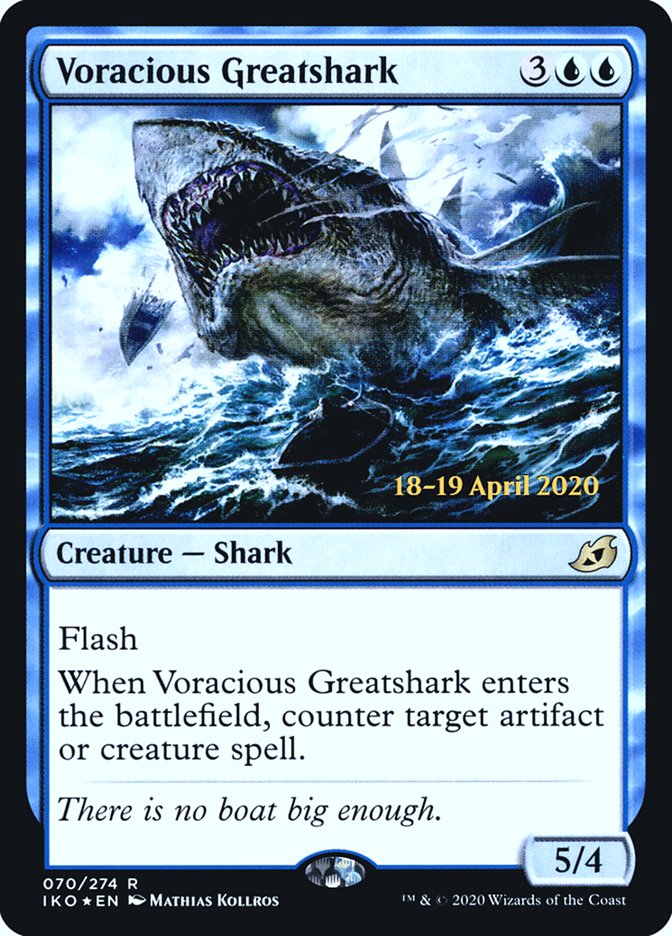 Voracious Greatshark  [Ikoria: Lair of Behemoths Prerelease Promos] | GnG Games