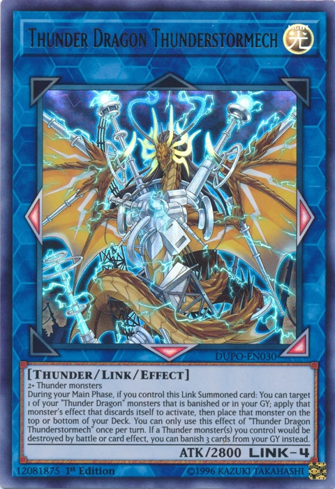 Thunder Dragon Thunderstormech [DUPO-EN030] Ultra Rare | GnG Games