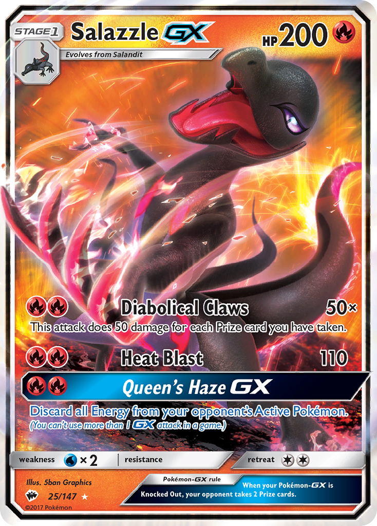 Salazzle GX (25/147) [Sun & Moon: Burning Shadows] | GnG Games