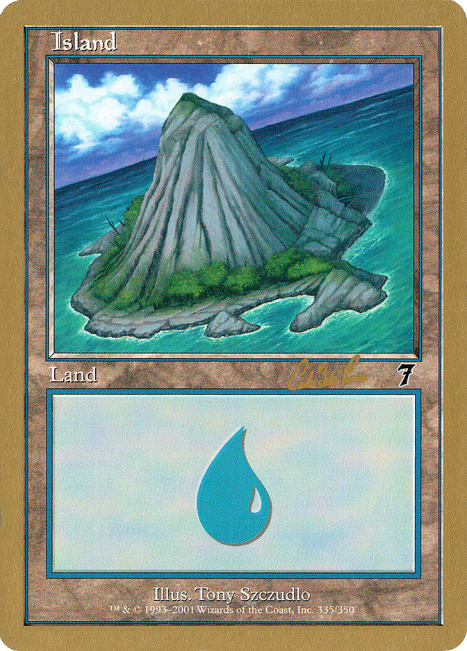 Island (cr335b) (Carlos Romao) [World Championship Decks 2002] | GnG Games