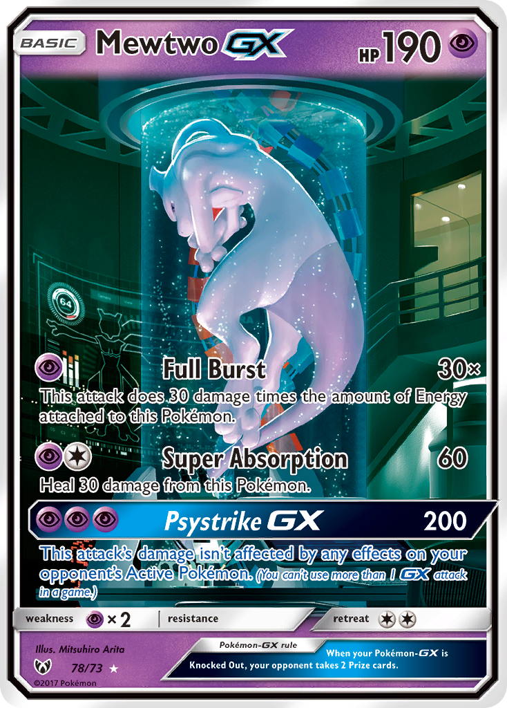 Mewtwo GX (78/73) [Sun & Moon: Shining Legends] | GnG Games