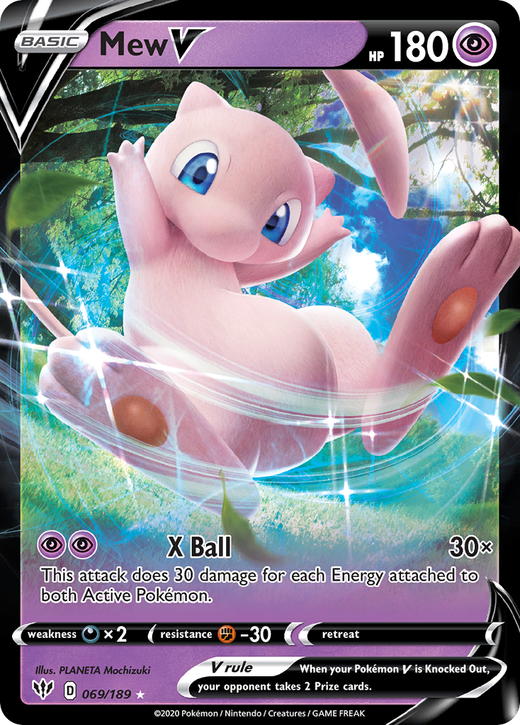 Mew V (069/189) (Jumbo Card) [Sword & Shield: Darkness Ablaze] | GnG Games