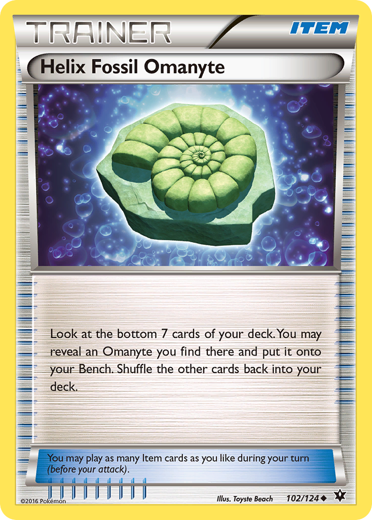 Helix Fossil Omanyte (102/124) [XY: Fates Collide] | GnG Games