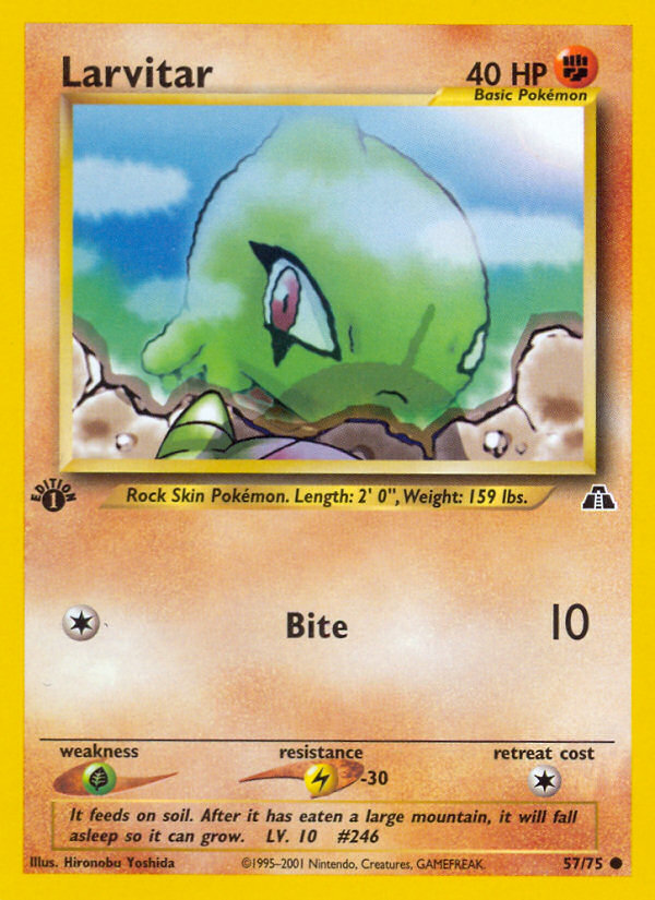 Larvitar (57/75) [Neo Discovery 1st Edition] | GnG Games