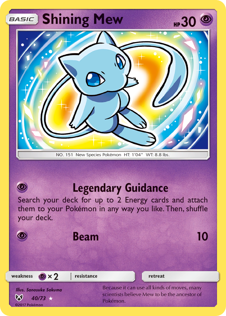 Shining Mew (40/73) [Sun & Moon: Shining Legends] | GnG Games