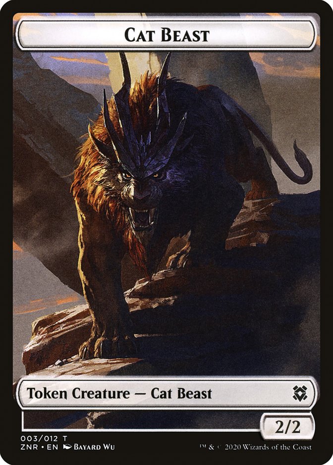 Cat Beast Token [Zendikar Rising] | GnG Games