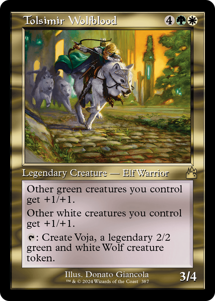 Tolsimir Wolfblood (Retro Frame) [Ravnica Remastered] | GnG Games