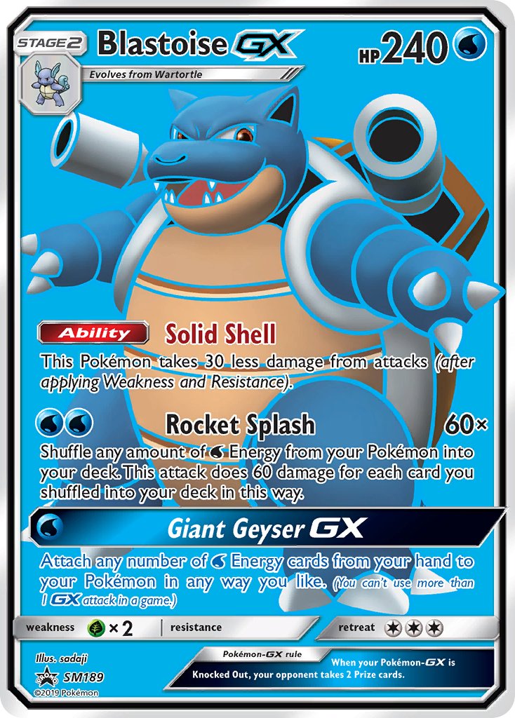 Blastoise GX (SM189) [Sun & Moon: Black Star Promos] | GnG Games