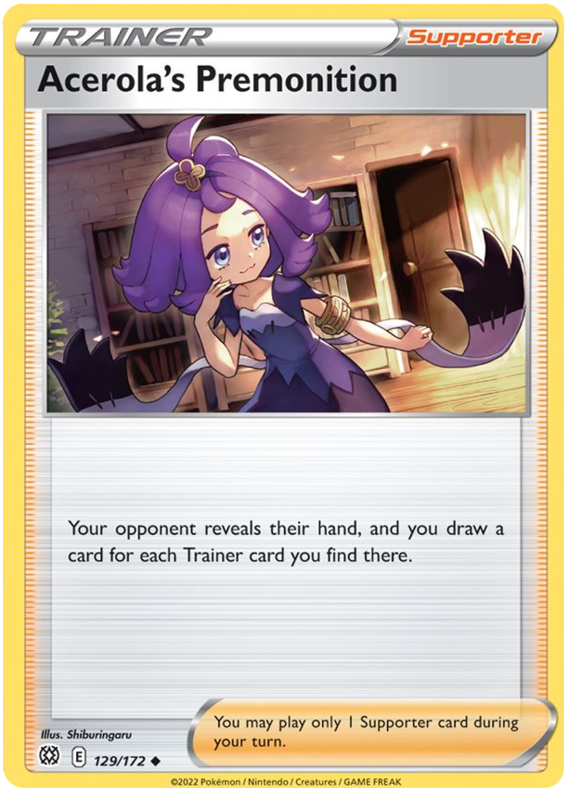 Acerola's Premonition (129/172) [Sword & Shield: Brilliant Stars] | GnG Games