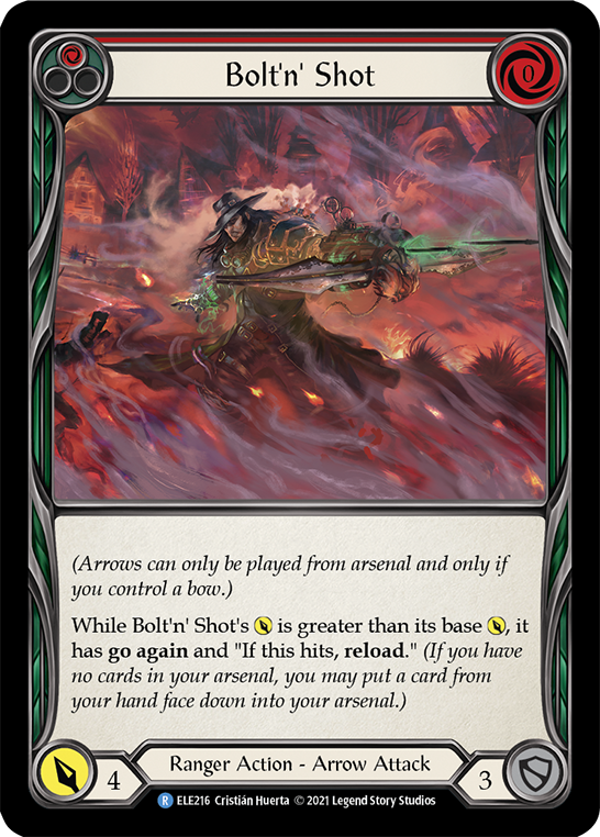 Bolt'n' Shot (Red) [ELE216] (Tales of Aria)  1st Edition Rainbow Foil | GnG Games