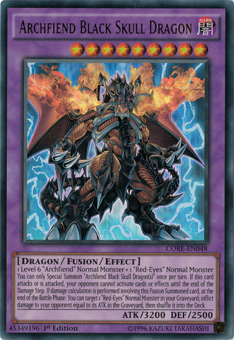 Archfiend Black Skull Dragon [CORE-EN048] Ultra Rare | GnG Games