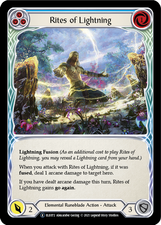 Rites of Lightning (Blue) [U-ELE072] Unlimited Normal | GnG Games