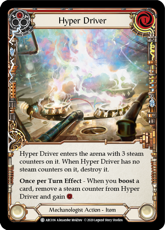 Hyper Driver [ARC036] Unlimited Edition Rainbow Foil | GnG Games