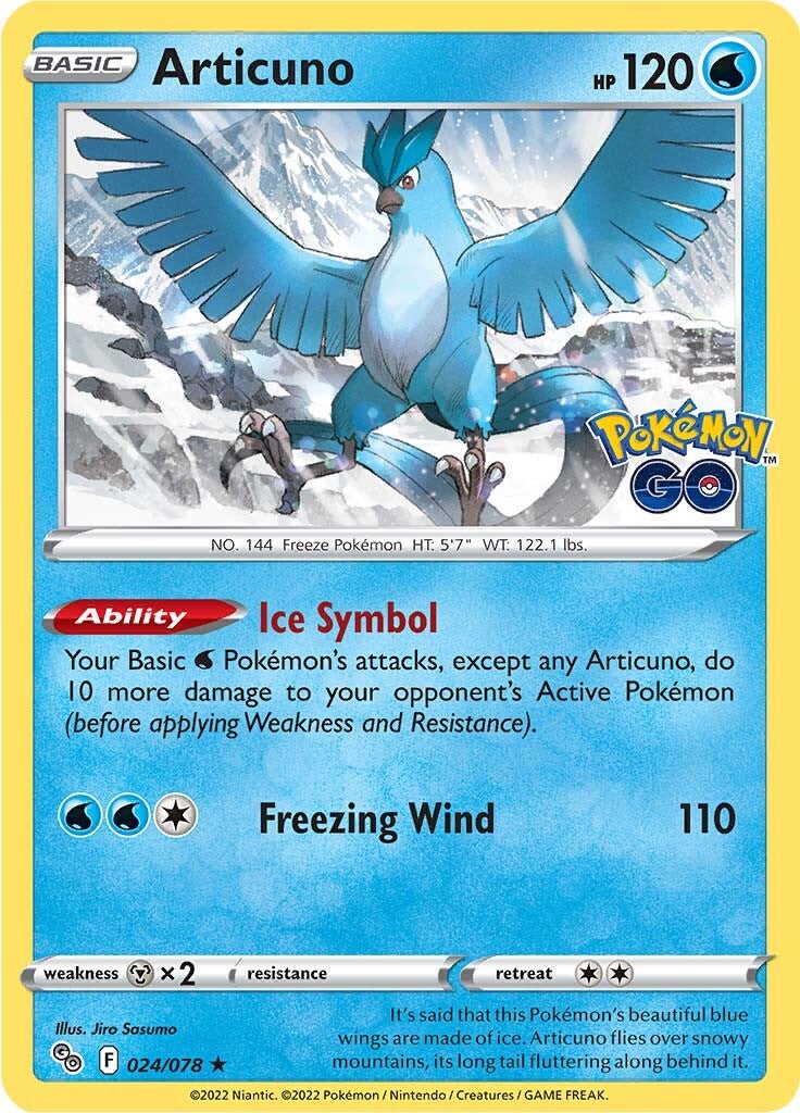 Articuno (024/078) [Pokémon GO] | GnG Games