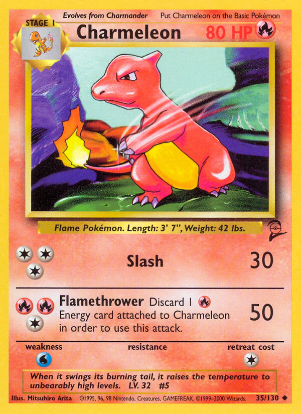 Charmeleon (35/130) [Base Set 2] | GnG Games