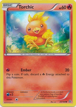 Torchic (25/160) (Sheen Holo) [XY: Primal Clash] | GnG Games