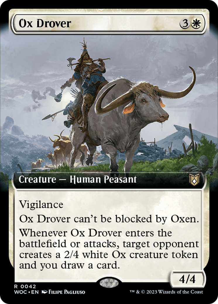 Ox Drover (Extended Art) [Wilds of Eldraine Commander] | GnG Games