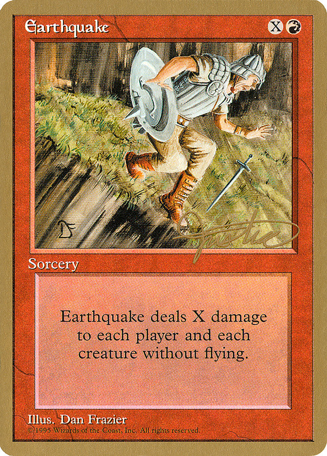Earthquake (Mark Justice) [Pro Tour Collector Set] | GnG Games