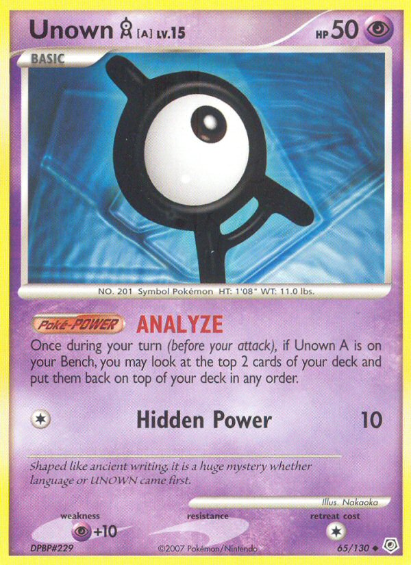 Unown A (65/130) [Diamond & Pearl: Base Set] | GnG Games