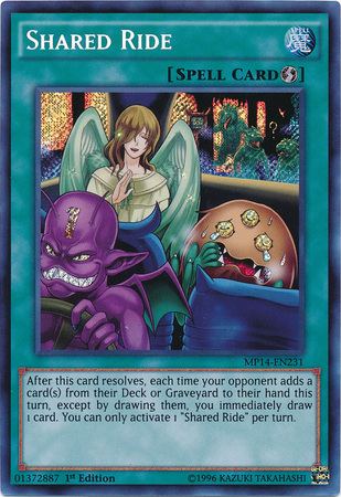 Shared Ride [MP14-EN231] Secret Rare | GnG Games