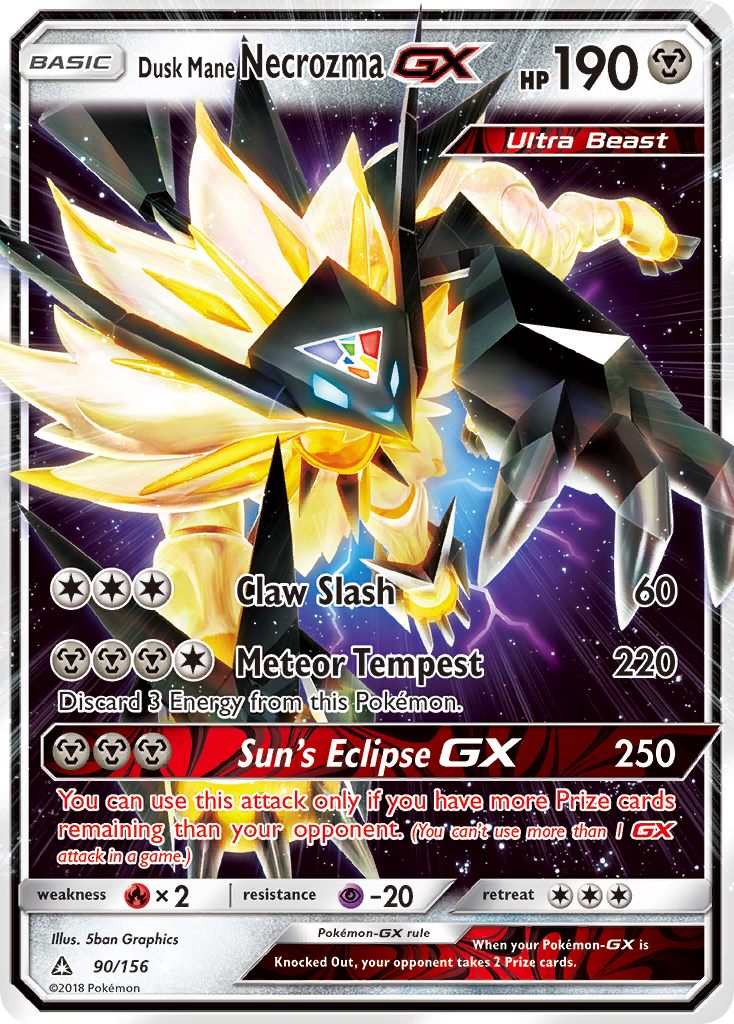 Dusk Mane Necrozma GX (90/156) [Sun & Moon: Ultra Prism] | GnG Games