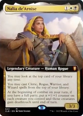 Nalia de'Arnise (Extended Art) [Commander Legends: Battle for Baldur's Gate] | GnG Games