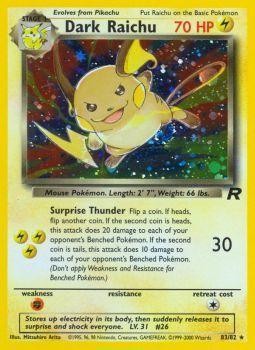 Dark Raichu (83/82) [Team Rocket Unlimited] | GnG Games