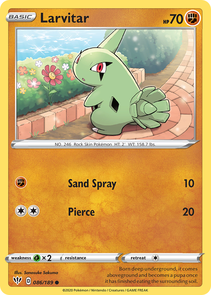 Larvitar (086/189) [Sword & Shield: Darkness Ablaze] | GnG Games