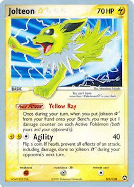 Jolteon Star (101/108) (Psychic Lock - Jason Klaczynski) [World Championships 2008] | GnG Games