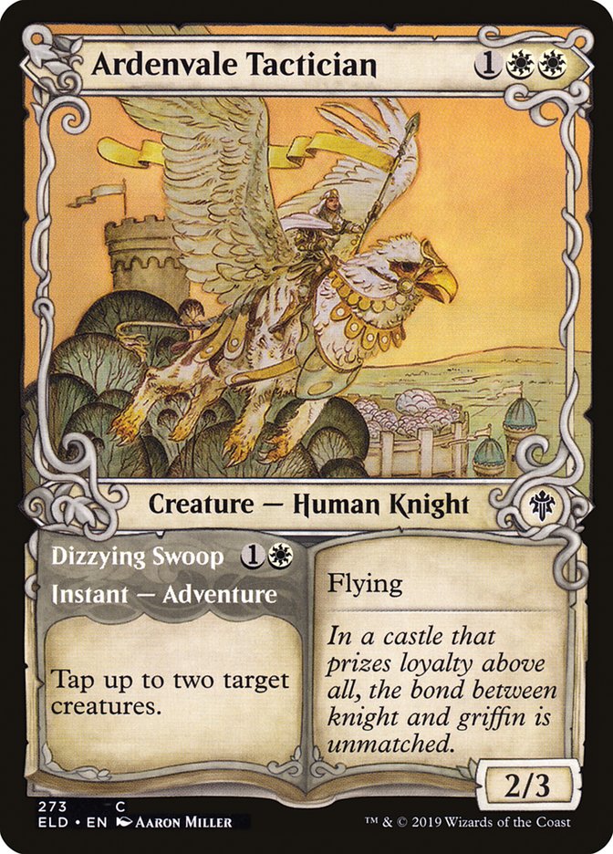 Ardenvale Tactician // Dizzying Swoop (Showcase) [Throne of Eldraine] | GnG Games