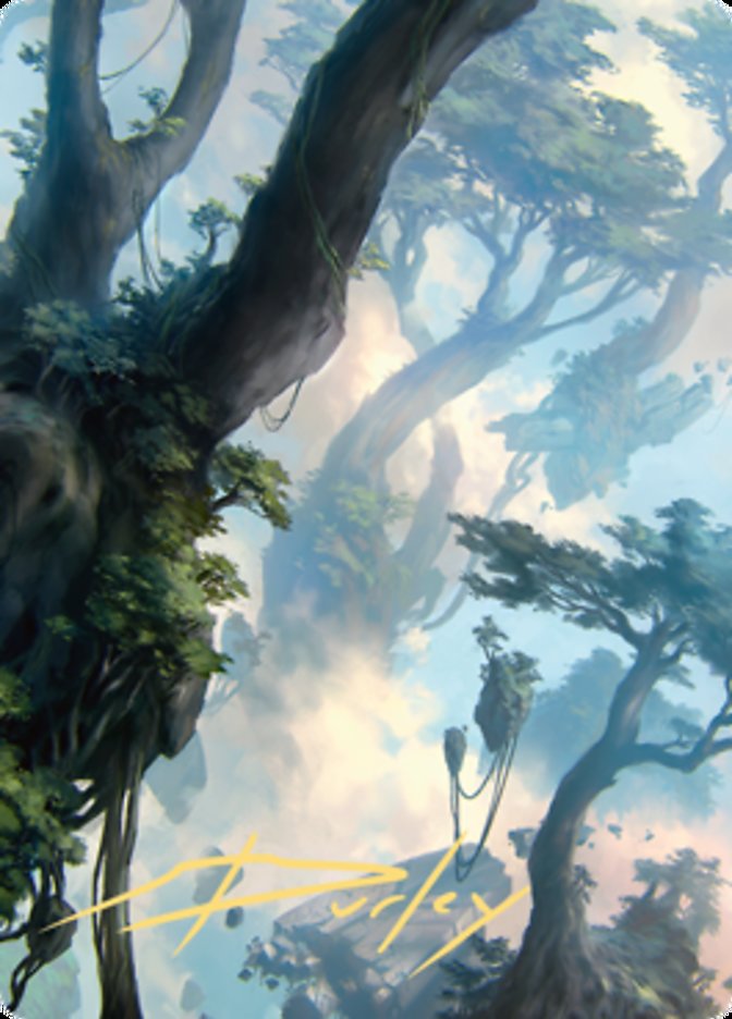 Forest 1 Art Card (Gold-Stamped Signature) [Zendikar Rising Art Series] | GnG Games