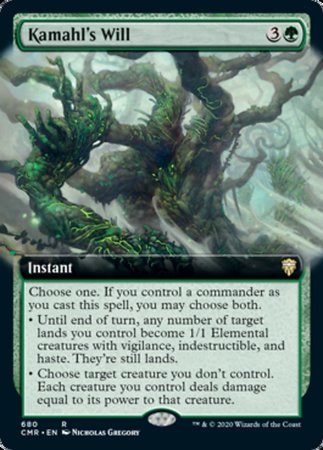 Kamahl's Will (Extended Art) [Commander Legends] | GnG Games