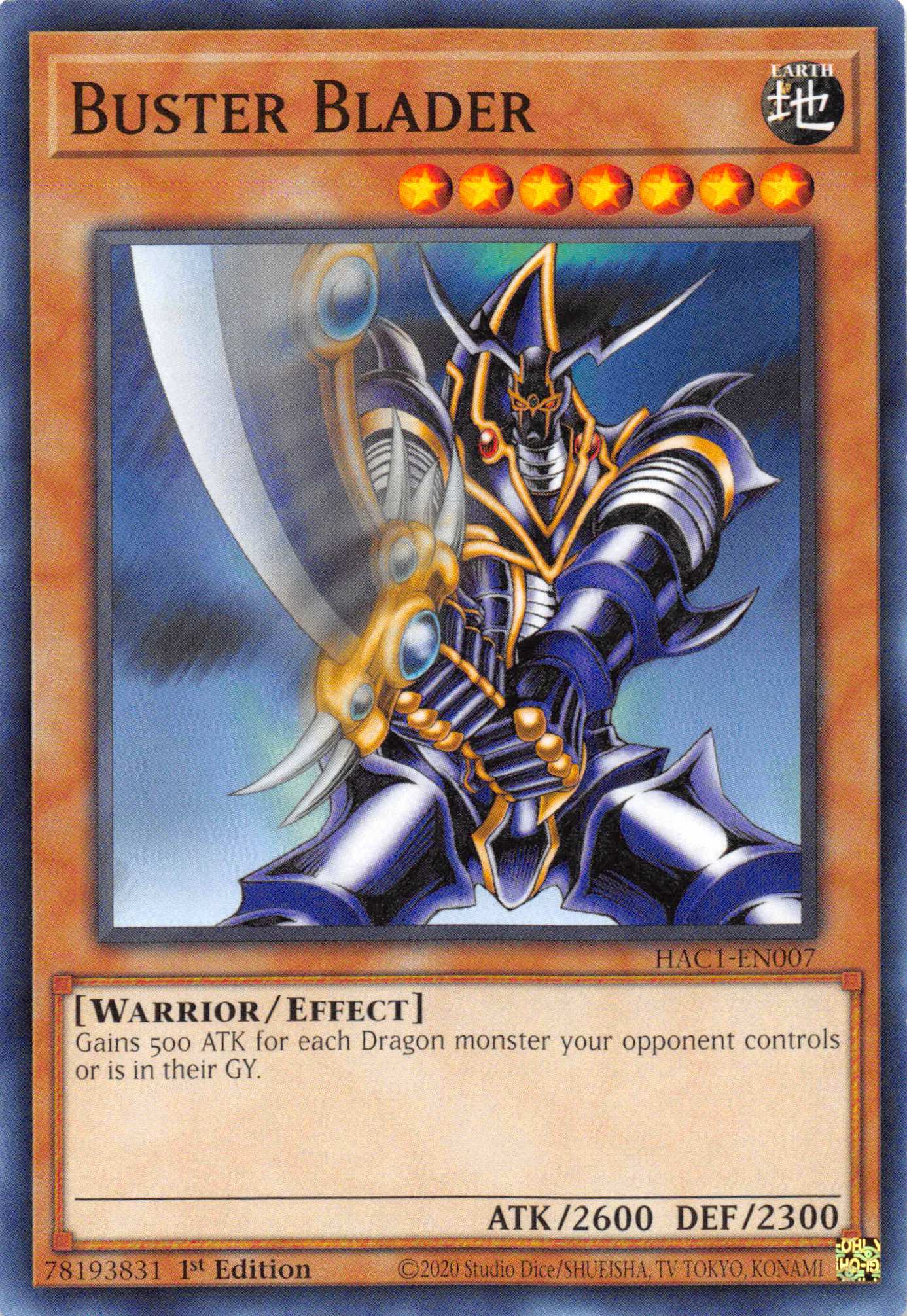 Buster Blader (Duel Terminal) [HAC1-EN007] Parallel Rare | GnG Games