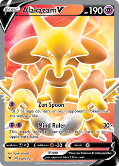 Alakazam V (172/185) [Sword & Shield: Vivid Voltage] | GnG Games