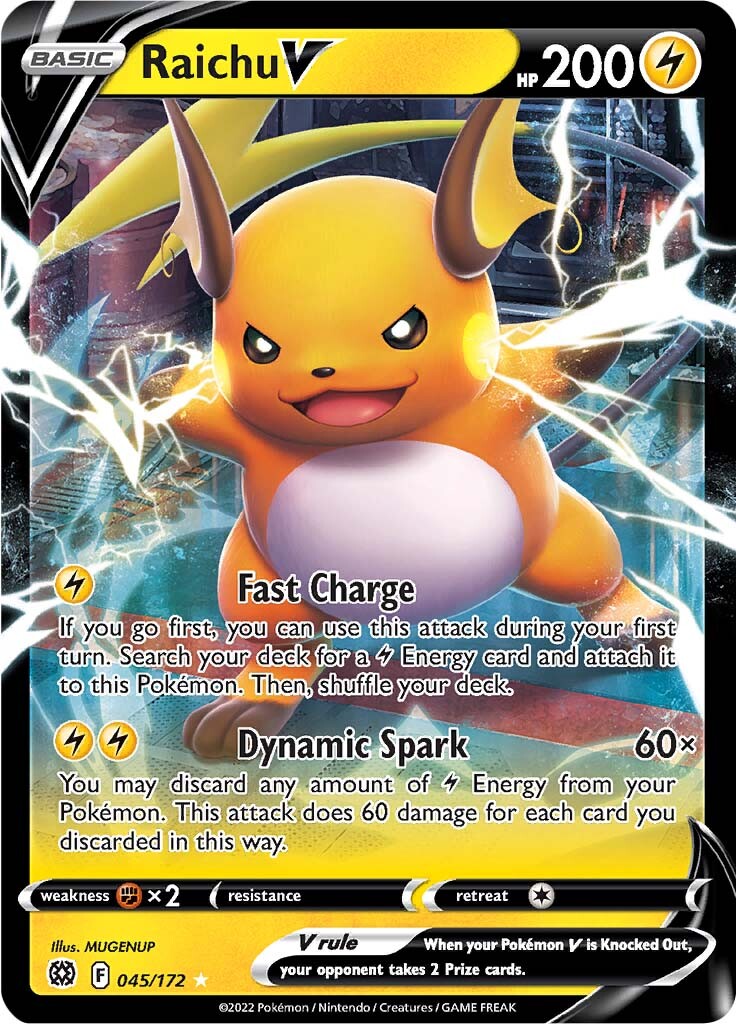 Raichu V (045/172) [Sword & Shield: Brilliant Stars] | GnG Games