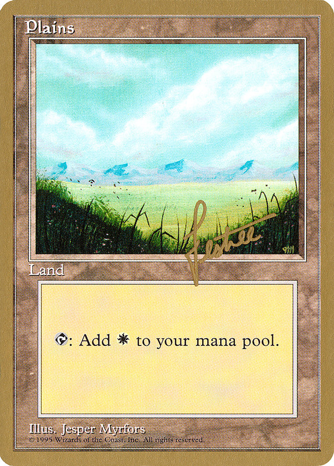 Plains (bl366) (Bertrand Lestree) [Pro Tour Collector Set] | GnG Games