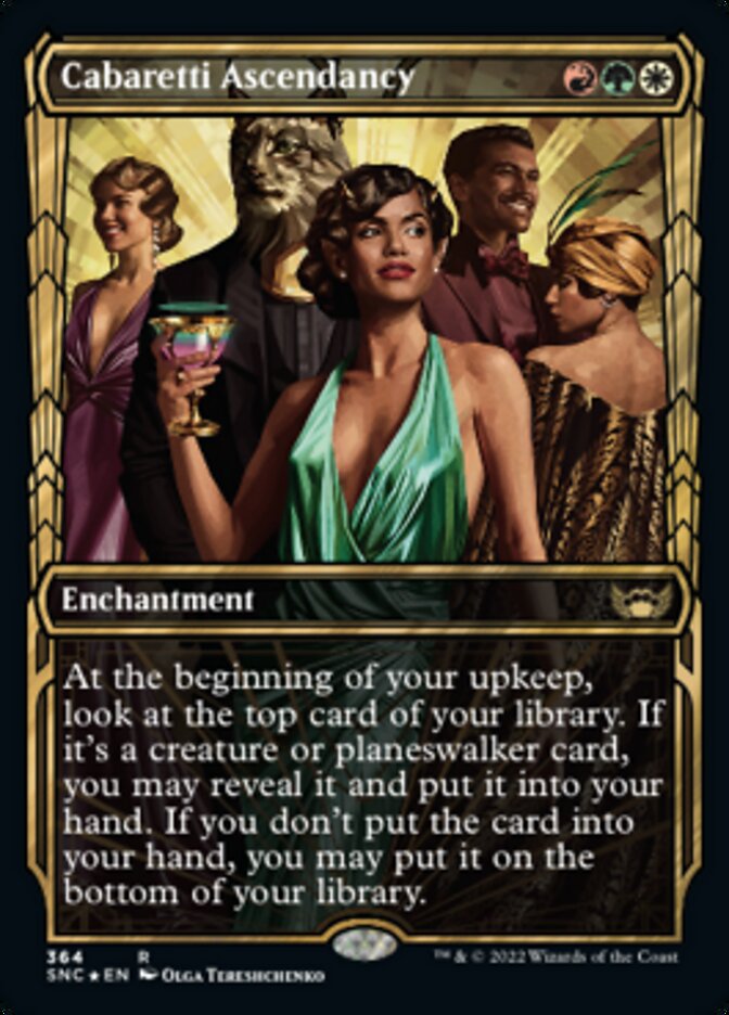Cabaretti Ascendancy (Showcase Golden Age Gilded Foil) [Streets of New Capenna] | GnG Games