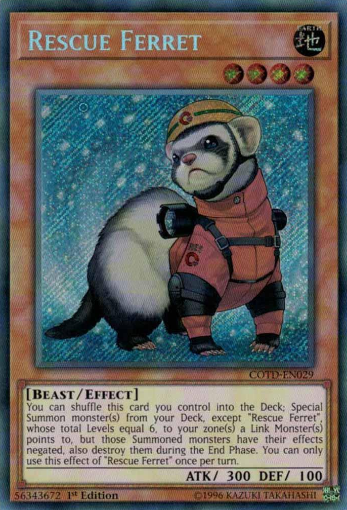 Rescue Ferret [COTD-EN029] Secret Rare | GnG Games