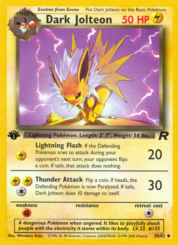 Dark Jolteon (38/82) [Team Rocket 1st Edition] | GnG Games