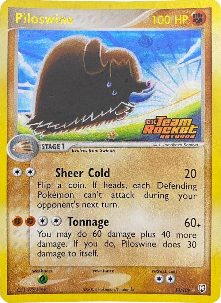 Piloswine (13/109) (Stamped) [EX: Team Rocket Returns] | GnG Games