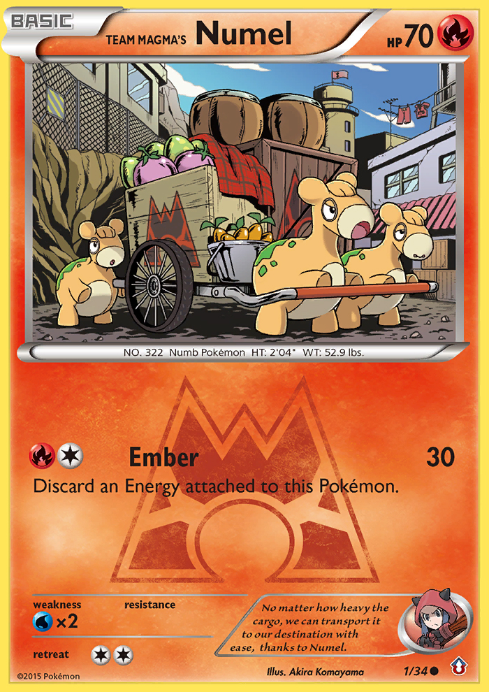 Team Magma's Numel (1/34) [XY: Double Crisis] | GnG Games