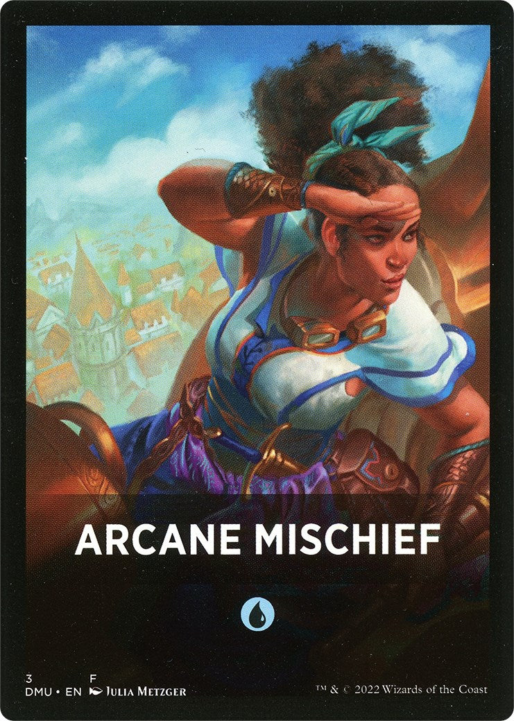 Arcane Mischief Theme Card [Dominaria United Tokens] | GnG Games