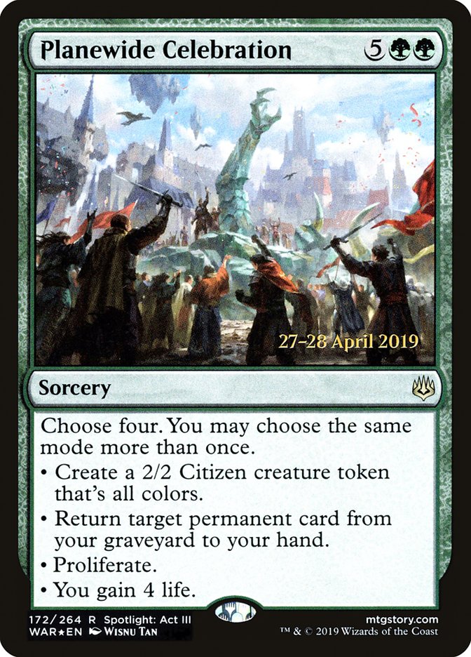 Planewide Celebration  [War of the Spark Prerelease Promos] | GnG Games