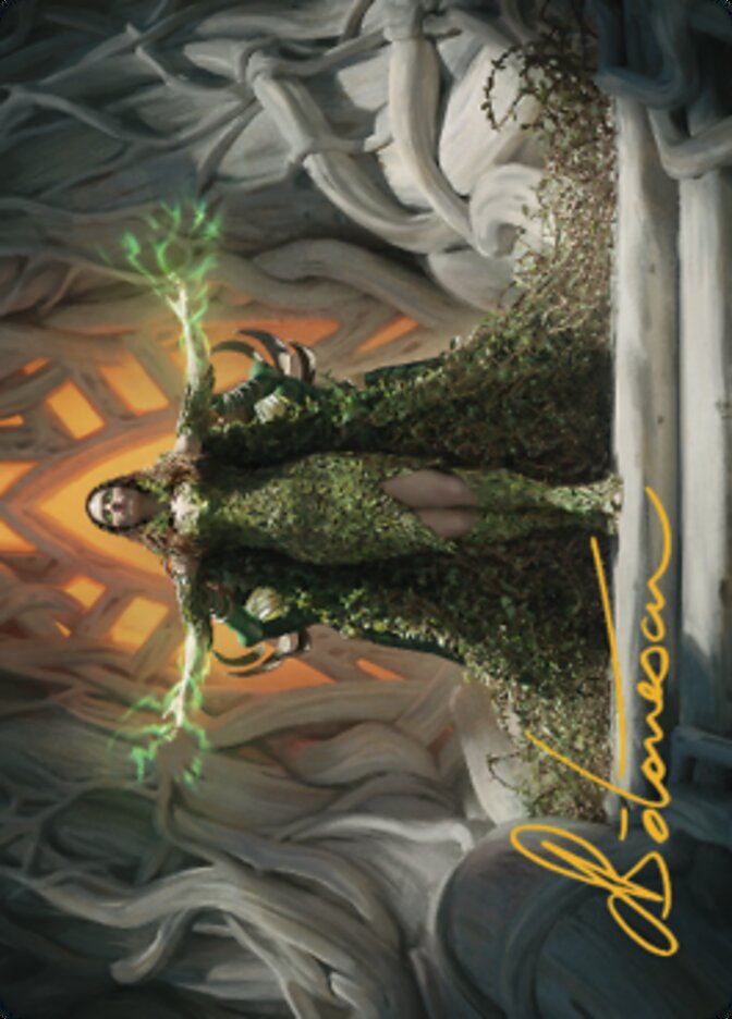 Titania, Voice of Gaea Art Card (Gold-Stamped Signature) [The Brothers' War Art Series] | GnG Games